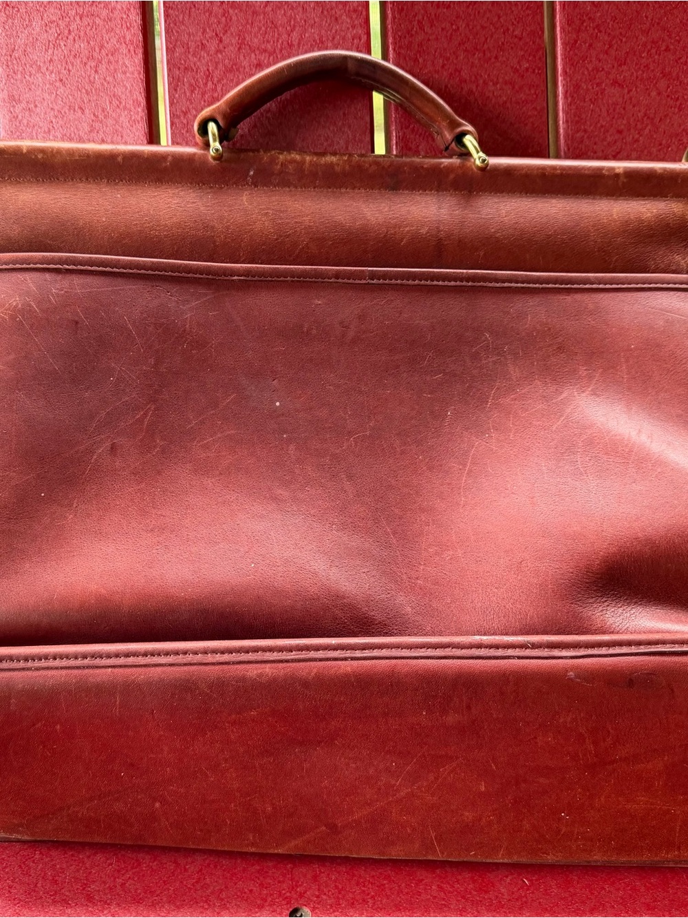 Vintage Coach Beekman Leather Top-Handle Briefcase with Brass Hardware - Picture 14 of 15